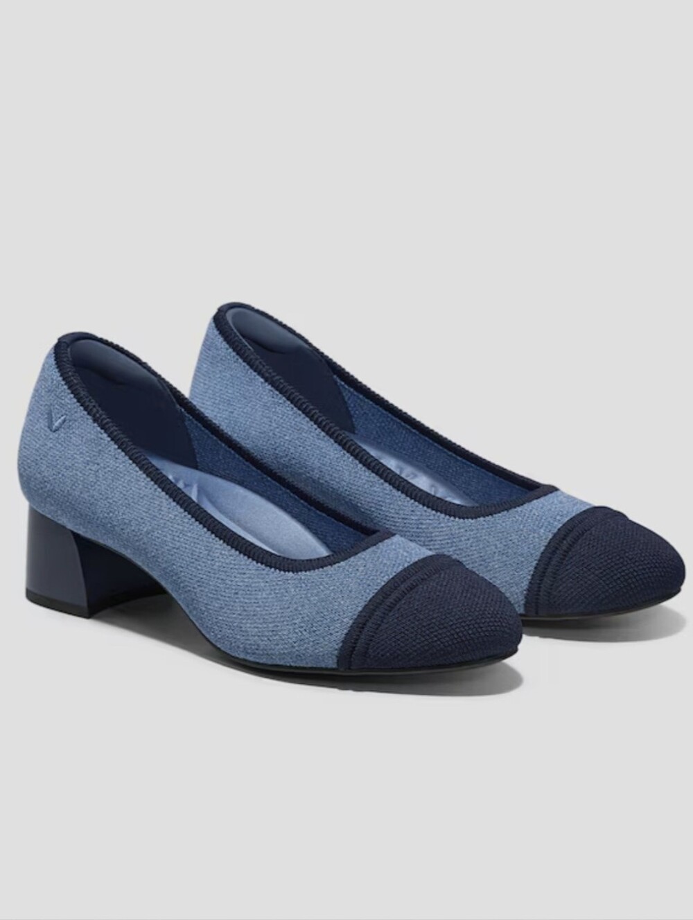 Vivaia Julie Arch Pro Chunky Heels  Two-Tone Blue - 41.5 EU/10 US